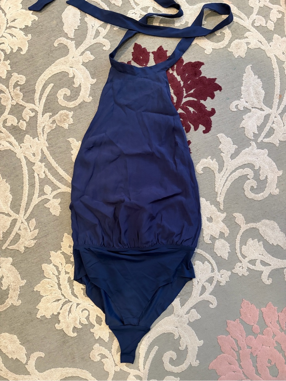 Navy Halter bodysuit